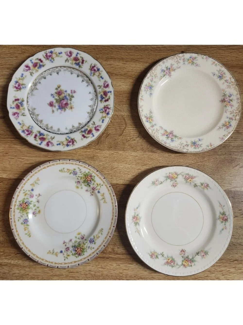 Mismatched Colorful Floral Fine China ~6.5
